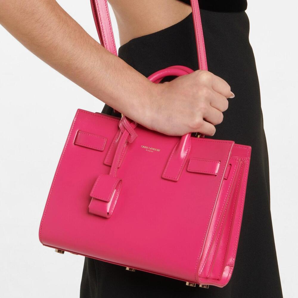 💎✨BEAUTIFUL✨💎Authentic Yves Saint Laurent Nano Sac De Jour 2-Way Bag Pink